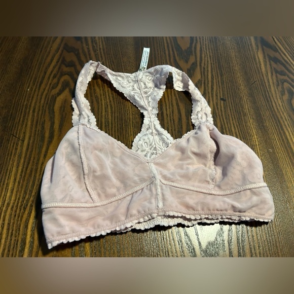 INTIMATELY Free People womens M galloon lace racerback bralette cottagecore boho - Picture 9 of 15